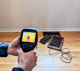 Equipment used during the infrared imaging demonstration