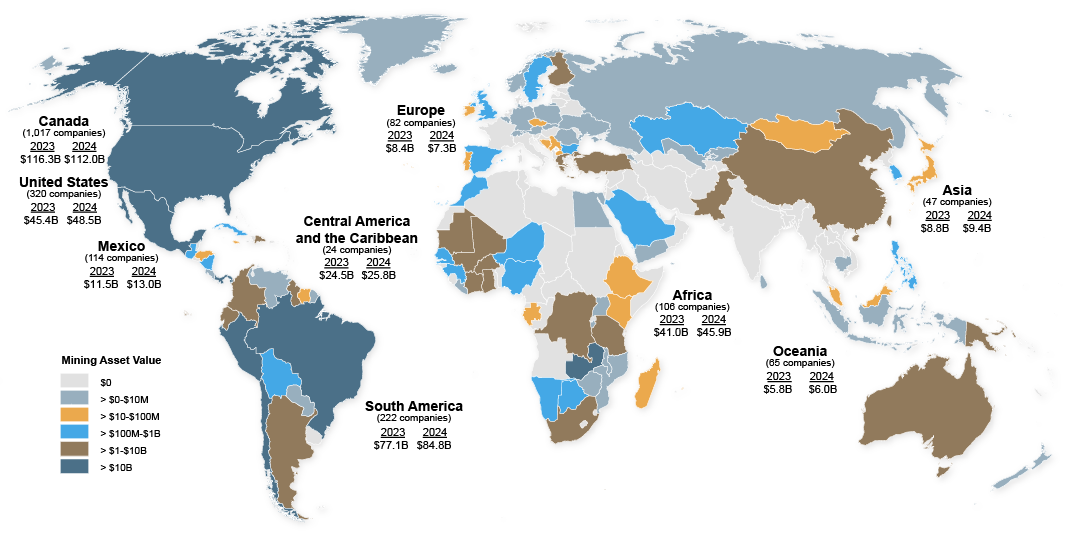Geographic distribution of CMAs, 2024