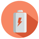 Illustration of a battery with a lightning bolt symbol inside