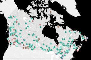 A map of Canada showing critical minerals