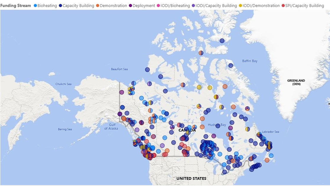 Locations of 240 agreements signed by March 2025