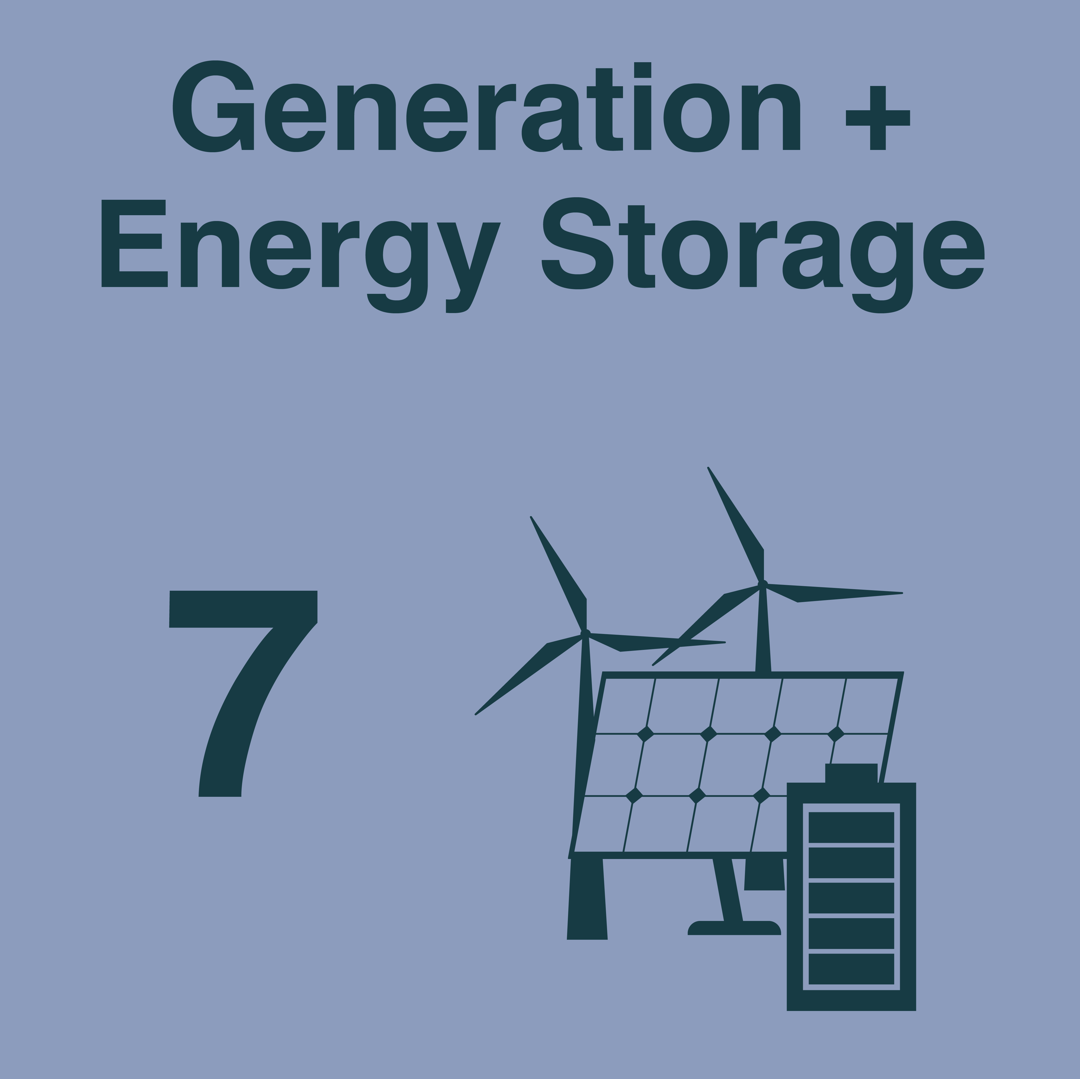 Generation and Energy Storage - 7 projects