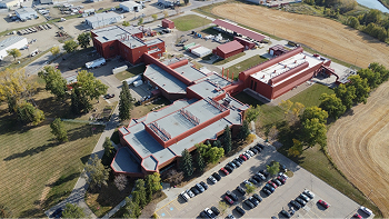 Aerial photograph of CanmetENERGY Devon