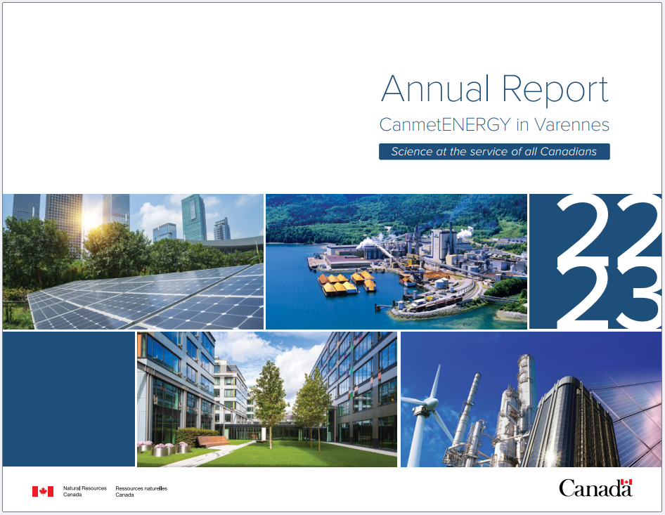  Annual Executive Report for CanmetENERGY in Varennes
