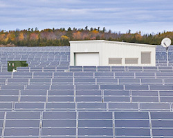 First Light photovoltaic 9.1 MW utility-scale installation on 90 acres in Stone Mills, Ontario, Canada