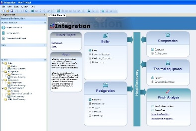 Screenshot of the Integration Software