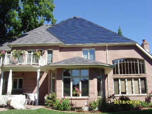 Figure 1: BIPV roof installation