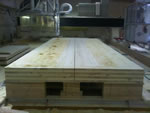 Five-ply cross-laminated timber panel. Photo: Bill Downing, Structurlam Products Limited