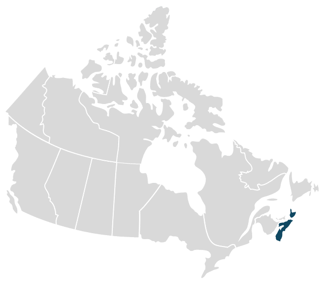 Map of Canada highlighting Nova Scotia