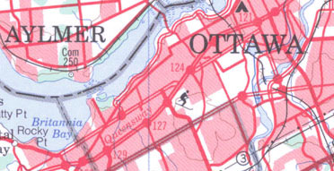 Contour Map -  Canada