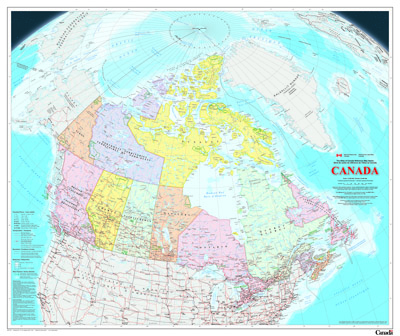 Map of Canada [Bilingual]
