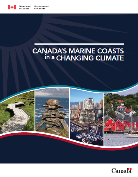 Cover of report,  Canada's Marine Coasts in a Changing Climate