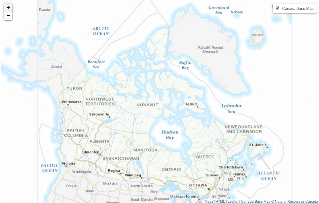 Web Maps - Canada Base Map