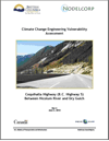 Cover page of case study, titled, Vulnerability of Coquihalla Highway – Hope to Merritt Section