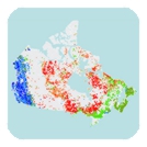 Canadian Geochronology Knowledgebase map
