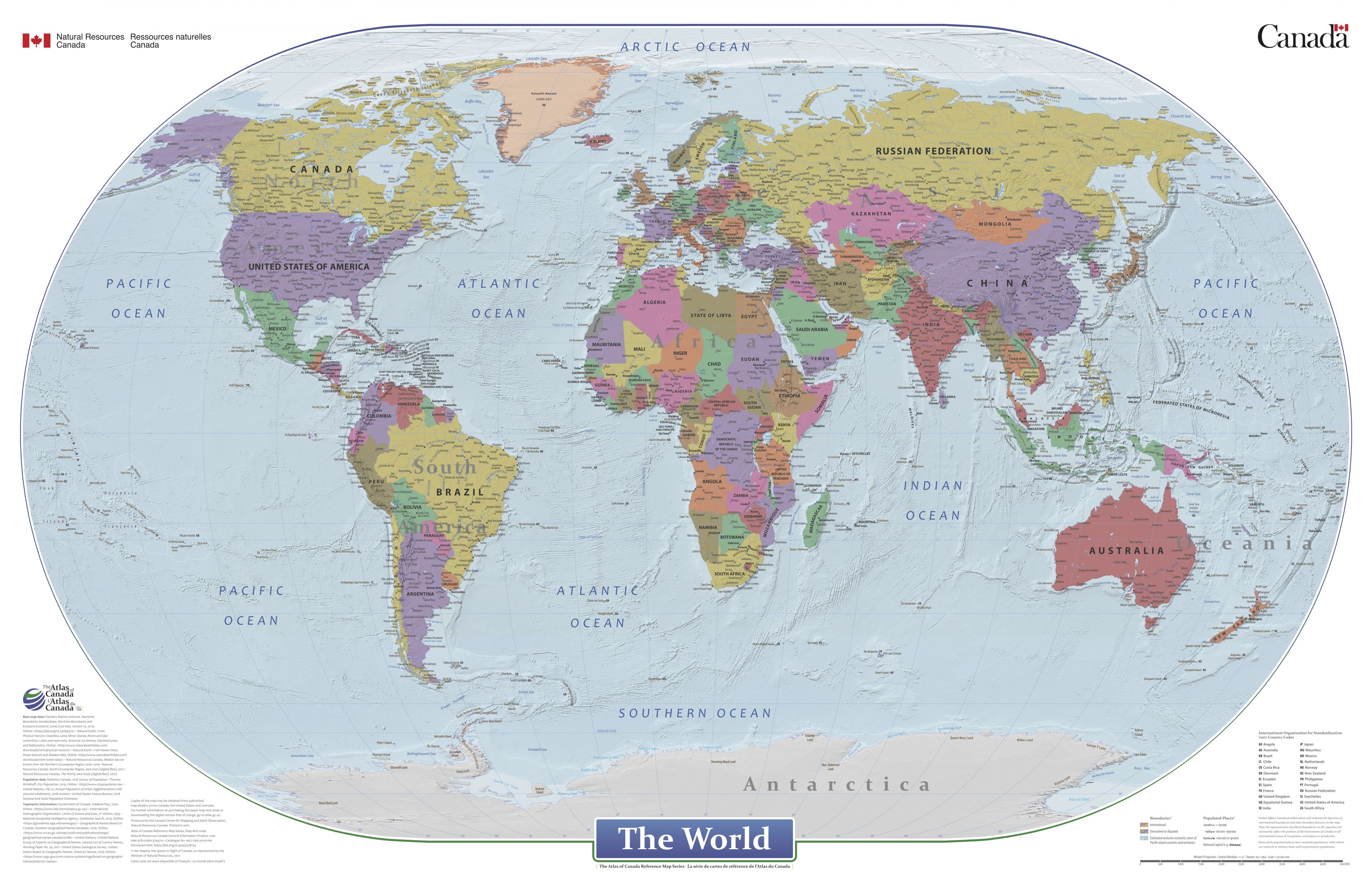 A map of the World