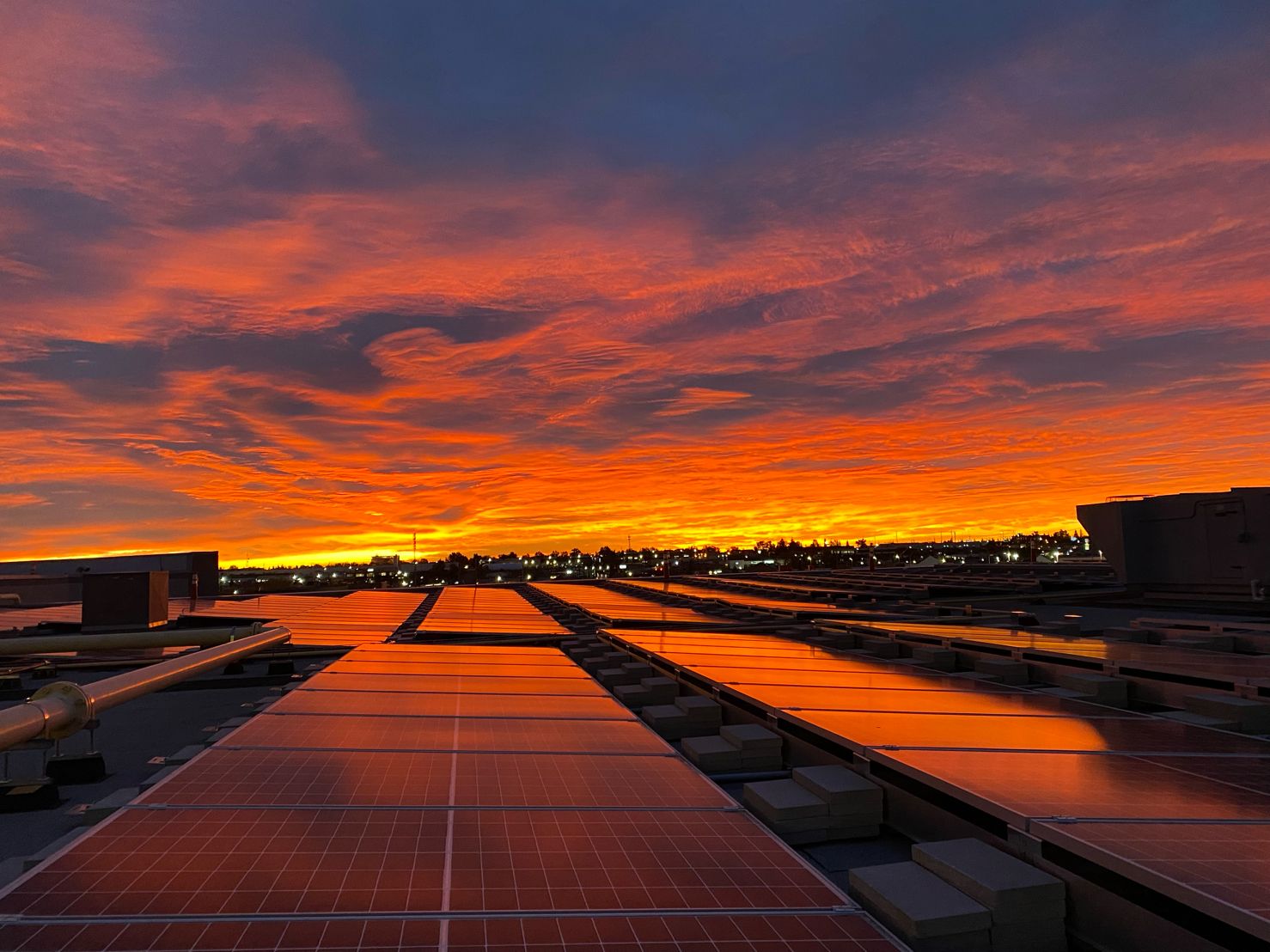Photovoltaic Solar Array installed at the Chinook Centre. Photo courtesy of Cadillac Fairview