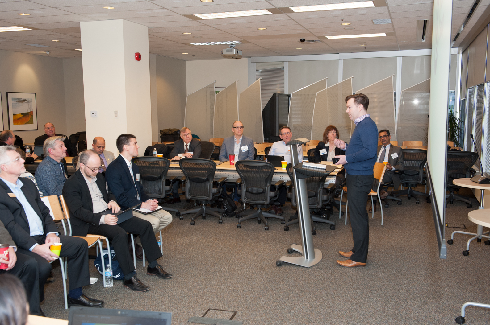 Taken on January 28, 2016 at CSA Group Headquarters where the Electric Vehicle Supply Equipment (EVSE) Infrastructure Requirements in the National Building Code of Canada (NBCC) and the Canadian Electrical Code (CE Code) workshop was held. The objective of this workshop was detail existing Code and Regulatory barriers impeding the deployment of EVSE technology in Canada and, provide recommendations to overcoming the identified barriers.