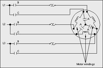 circuit diagram for a wye-delta starter