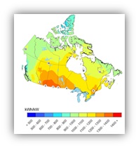 Canadian Solar and Photovoltaic Maps and High-Resolution Solar Radiation Time Series Dataset