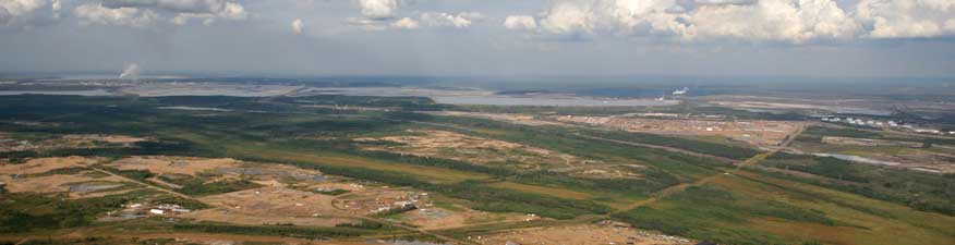 Oil sands operation beside Athabasca River