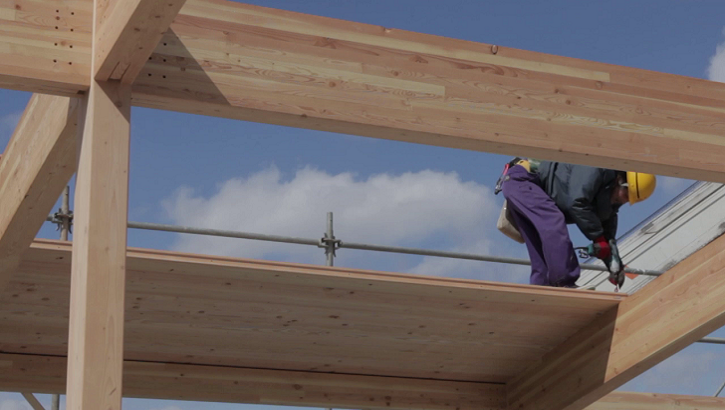 Video describing the benefits of using wood in building construction (2 minutes, 7 seconds)