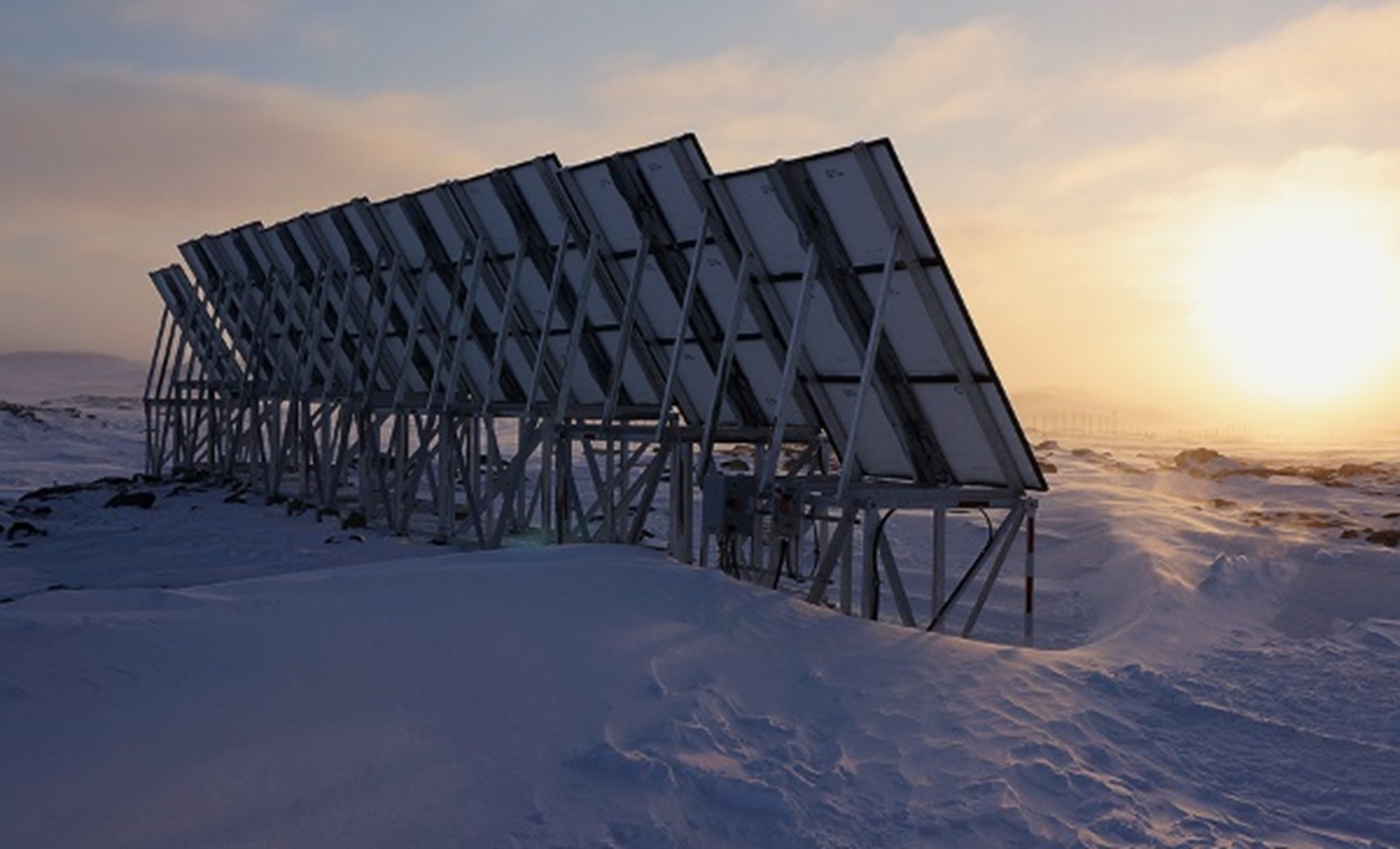 modular structures supporting the solar panels