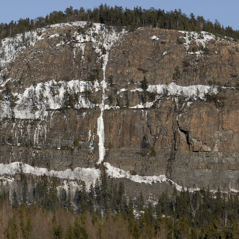 A rock formation of Cheminis, Quebec