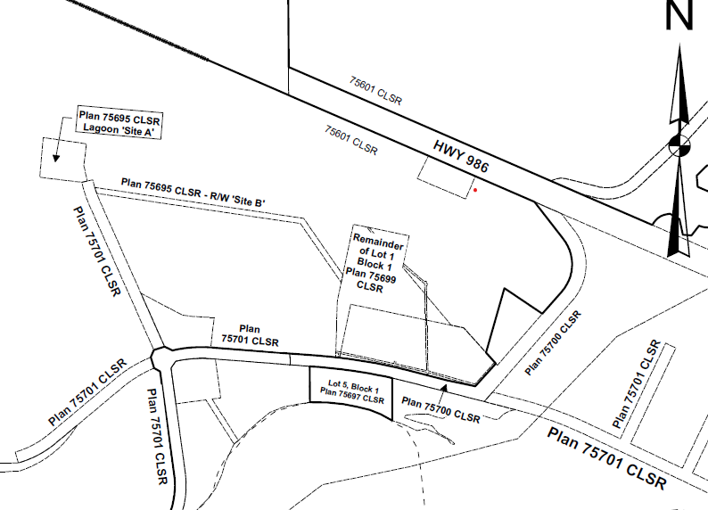 Map of Woodland Cree First Nation