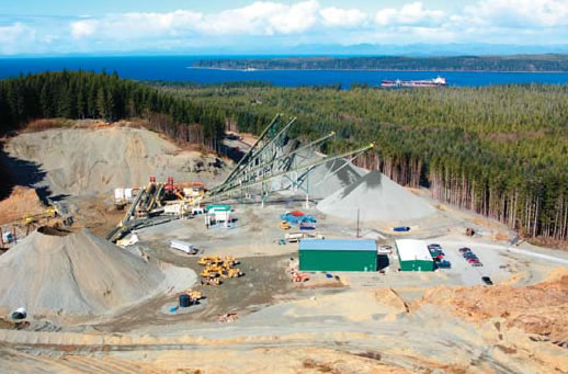 Photo of Orca Quarry near Port McNeill, British Columbia