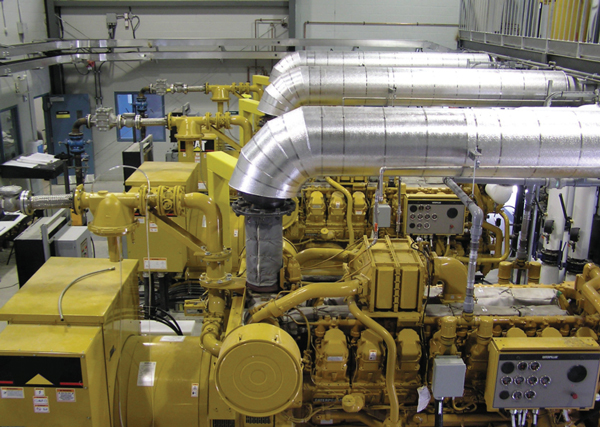 This is a photo of electricity generation equipment in Guelph, Ontario.