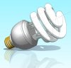 A compact fluorescent light bulb