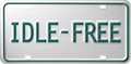 Idle-Free licence plate logo.