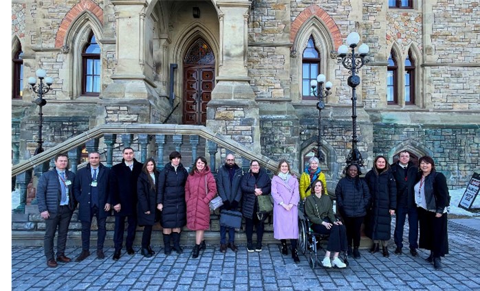 NRCan employees and CUSP participants at a CUSP event at Parliament in Ottawa