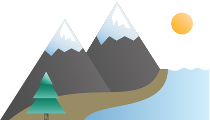 Icon of natural hazard landslide