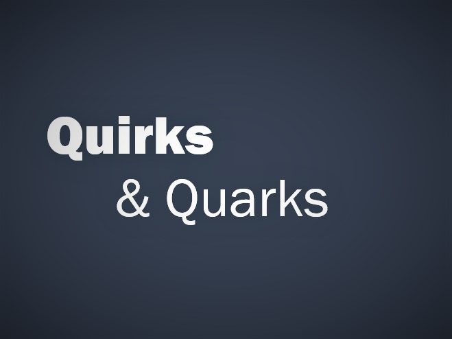 Graphic image of Quirks & Quarks logo 