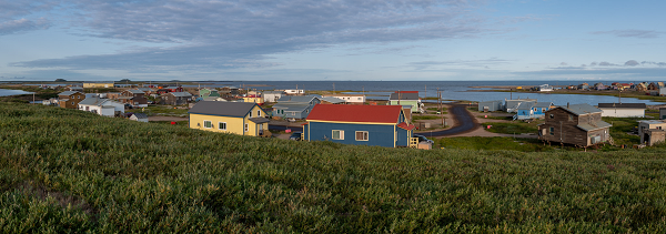 Photograph of Arctic coastal community.